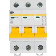 Автомат IEK ВА47-29 3п, C, 40А, 4.5кА