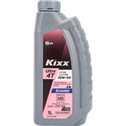 Полусинтетическое моторное масло для четырехтактных двигателей KIXX Ultra 4T Scooter 10w-40 API SN, JASO MB