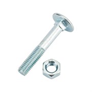 Мебельный болт с гайкой Невский Крепеж DIN 603, оцинк., М8x50 (4 шт.)