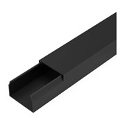 Кабель-канал Промрукав черный 2-й замок в п/э 25x16 2м