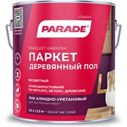 Паркетный алкидно-уретановый лак PARADE L10 Паркет & Деревянный пол