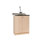 Тумба SANTREK 60*60 цвет дуб млечный (2 дверцы) (ЛДСП)
