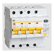 Дифференциальный автомат IEK АД-14 4п, C, 40А, 30мА
