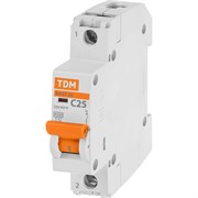 Автомат TDM ВА47-29 1Р, 25 А, 4,5 кА, С