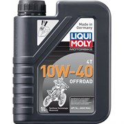 Синтетическое моторное масло 4T для четырехтактных мотоциклов LIQUI MOLY Motorbike 4T Offroad 10W-40 SL;JASO MA2