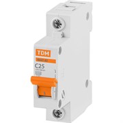 Автомат TDM ВА47-63 1Р, 25 А, 4,5 кА, С