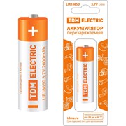 Аккумулятор TDM ELECTRIC LIR18650