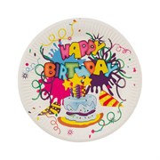 Набор бумажных тарелок Волшебная страна Happy Birthday