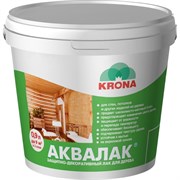 Защитно-декоративный лак для дерева KRONA Аквалак