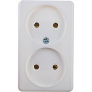 Двухместная розетка SVET РА16-008 90