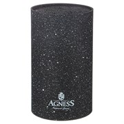 Универсальная подставка для ножей Agness BLACK MARBLE