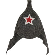 Модельная шапка Банная линия Буденовка