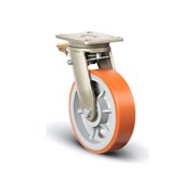 Полиуретановое сверхмощное поворотное колесо MFK-TORG EV01-VBP-300-F