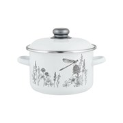 Цилиндрическая эмалированная кастрюля appetite FLORA-2