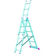 Алюминиевая трехсекционная лестница KRAUSE Corda 3х6