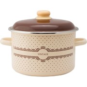 Цилиндрическая эмалированная кастрюля appetite Vintage
