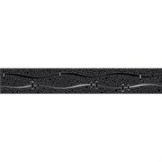 Бордюр Azori Ceramica 40,5x6,2 дефиле неро геометрия