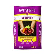 Биогрунт Еврогрядка Богатырь Для томатов, перца и баклажанов 60 л