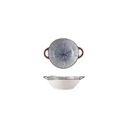 Тарелка Homium Japanese Collection, Home, с ручками, цвет голубой/коричневый, D23.5см