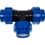 Компрессионный тройник для ПЭ труб Lammin Lm34014404040
