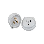 Пластиковый разъем EKF 32А 250В 2P+PE СУ белый