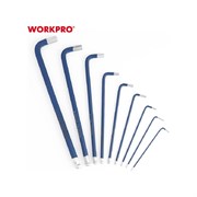 Длинные ключи шестигранные WORKPRO PRO