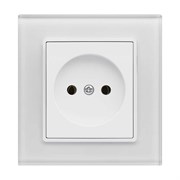 Одинарная розетка Vesta Electric Exclusive White