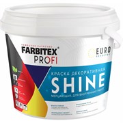Влагостойкая мерцающая акриловая краска Farbitex Shine
