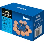 Светодиодная гирлянда Uniel Лампочки ULD-S1800-010/STB/3AA