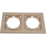 Двухместная рамка Nilson THOR Metallic