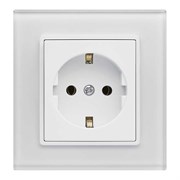Одинарная розетка Vesta Electric Exclusive White