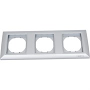 3-местная рамка Vesta Electric Roma Silver