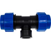 Компрессионный тройник для ПЭ труб Lammin Lm34012322032