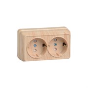 Двухместная розетка Generica ОКТАВА РСш22-3-ОС