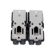 Двухклавишный проходной выключатель для управления жалюзи Simon S82C