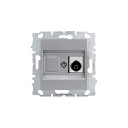 Телевизионная розетка Vesta Electric Exclusive Silver Metallic