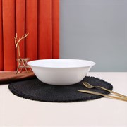 Салатник Arya Home globe из опалового стекла, белый