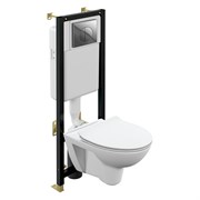 Комплект инсталляция Cersanit PARVA CO DPL EO BLACK LEON