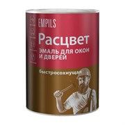 Алкидная эмаль для окон и дверей для наружных и внутренних работ Расцвет 10556