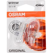 Автолампа OSRAM W21W W3*16d 12V /1/10/50