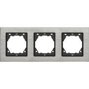 Трехместная рамка Vesta Electric Exclusive Silver Metallic