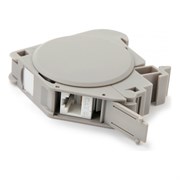 Крепление для Keystone Jack на DIN-рейку в распределительные щиты Hyperline FP-IE-DIN-KJ-1A-GY