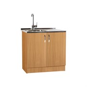 Тумба SANTREK 80*60 цвет бук (2 дверцы) (ЛДСП)