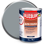 Алкидно-уретановая быстросохнущая эмаль для пола Olecolor 4300009064