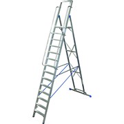Алюминиевая стремянка на роликах KRAUSE STABILO