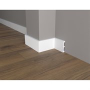 Ударопрочный влагостойкий напольный плинтус под покраску Decor-Dizayn DD708