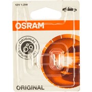 Автолампа OSRAM W1.2W W2*4.6d 12V /1/10