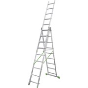 Алюминиевая трехсекционная лестница НОВАЯ ВЫСОТА 2230309