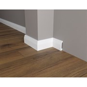 Ударопрочный влагостойкий напольный плинтус под покраску Decor-Dizayn DD125