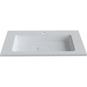 Прямоугольная полувстраиваемая раковина для ванной uperwood Modul_100 см